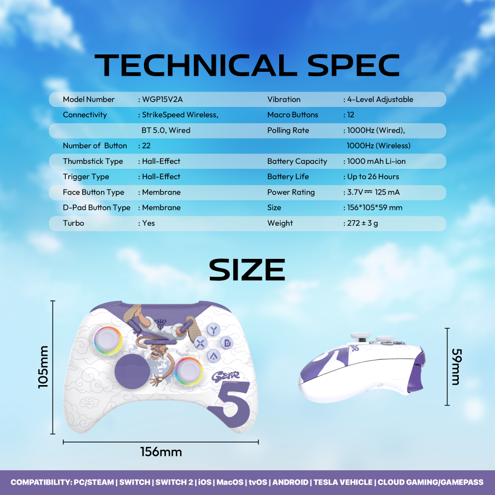 Joypad Wireless Fantech WGP15V2A OP EOS PRO II ONE PIECE - GEAR5