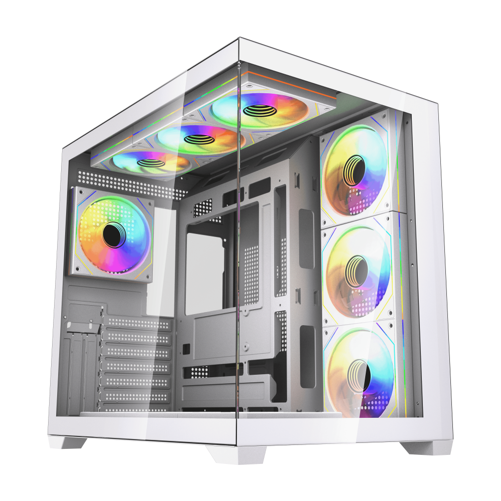 Kuciste Gaming Fantech CG85X Lumina belo