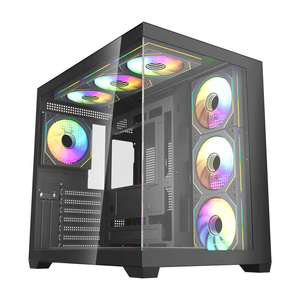 Kuciste Gaming Fantech CG85X Lumina crno