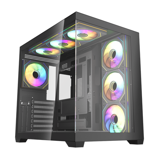 Kuciste Gaming Fantech CG85X Lumina crno