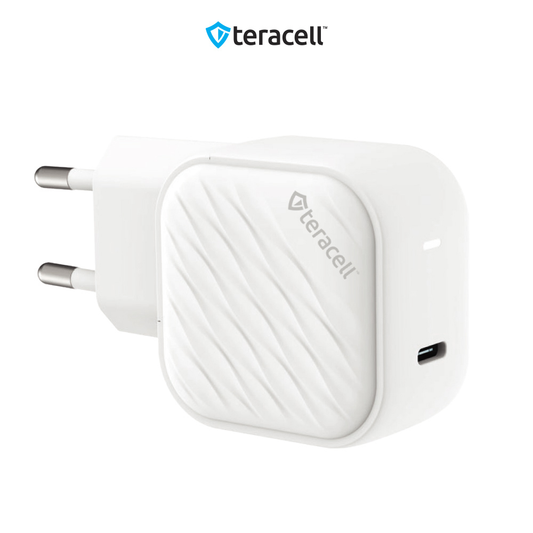 Kucni punjac Teracell Evolution TC-17GP, GaN, PPS, PD 3.0, 60W sa PD Type c kablom beli CE