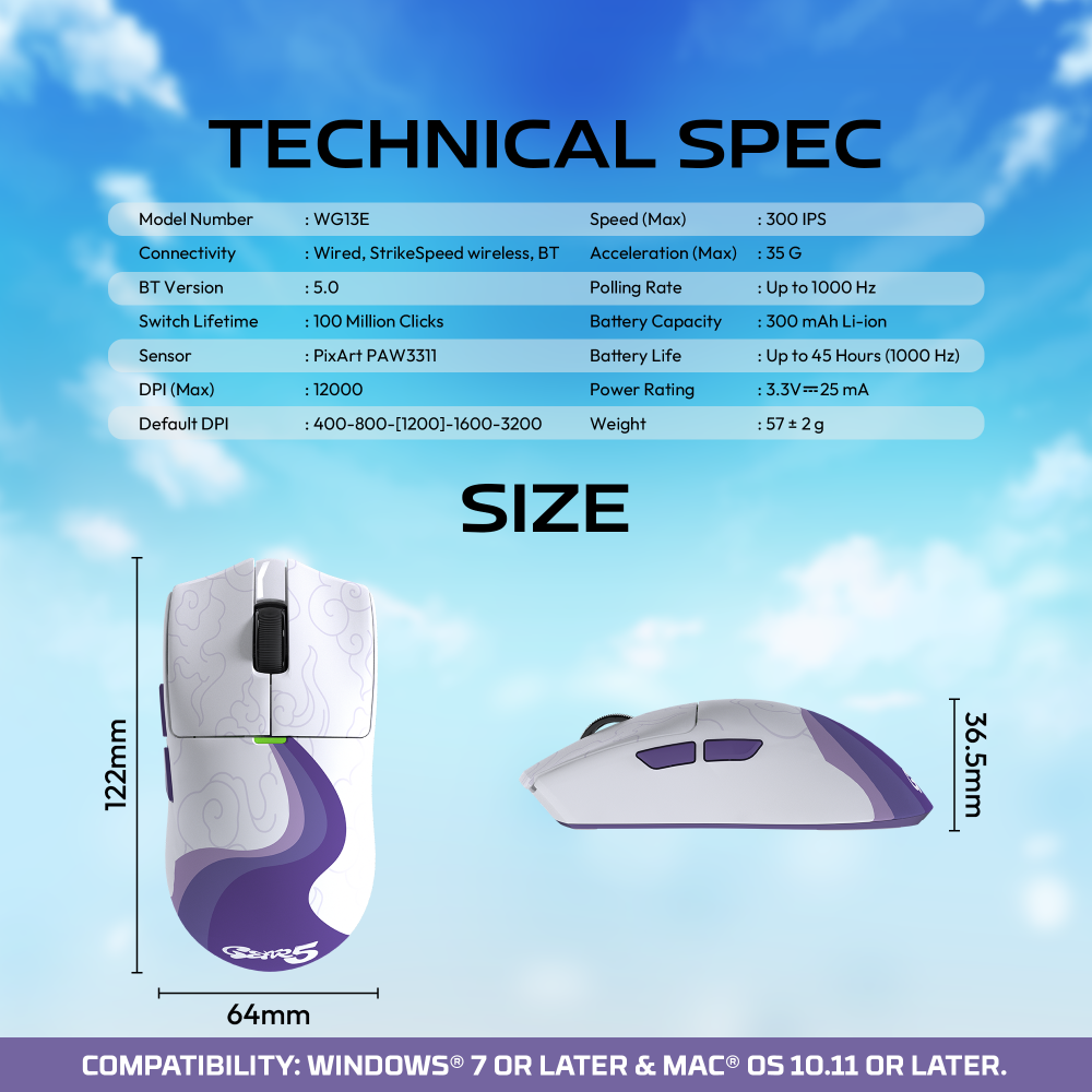 Mis Wireless Gaming Fantech WG13E Tanto E ONE PIECE - GEAR5