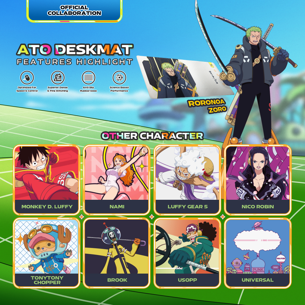 Podloga za mis Fantech Deskmat MP905 OP Ato ONE PIECE - ZORO