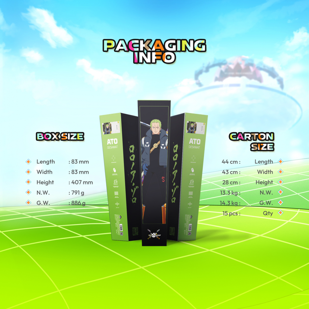 Podloga za mis Fantech Deskmat MP905 OP Ato ONE PIECE - ZORO