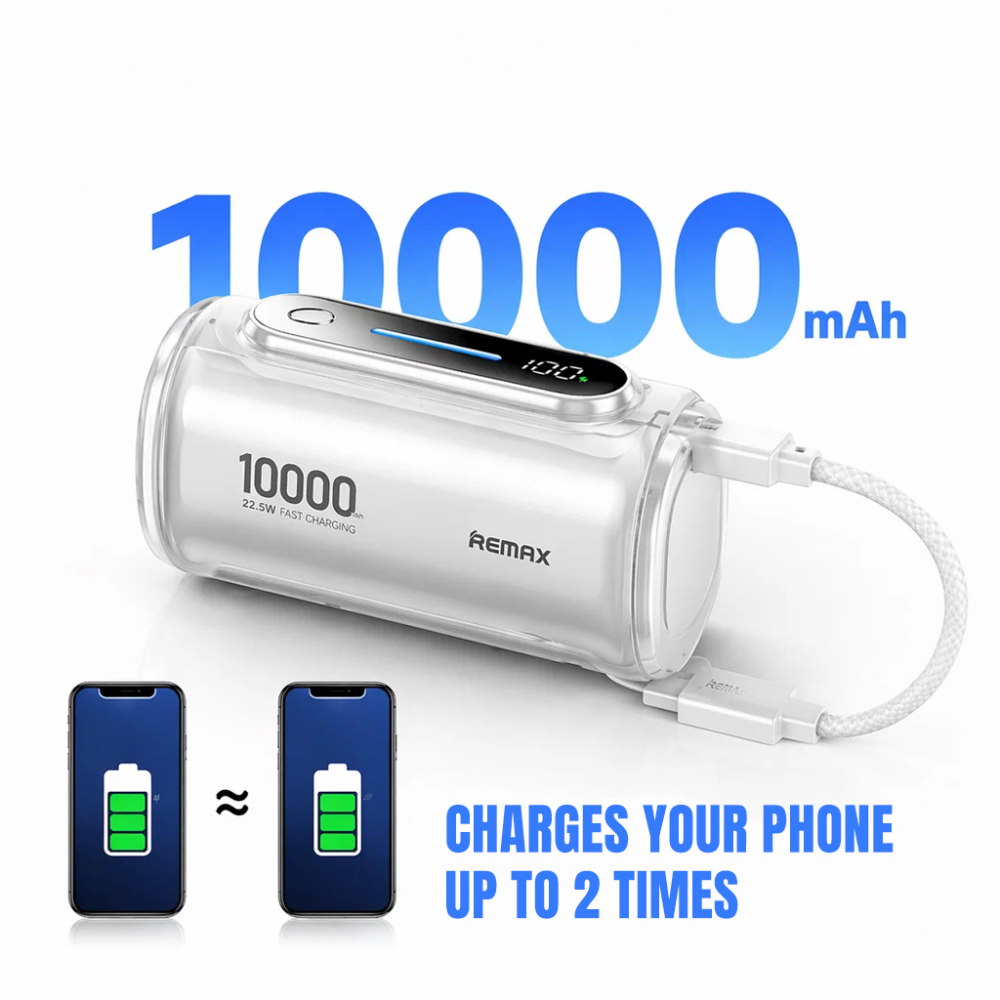 Power bank prenosiva baterija REMAX PD 22.5W WP-117 10000mAh bela