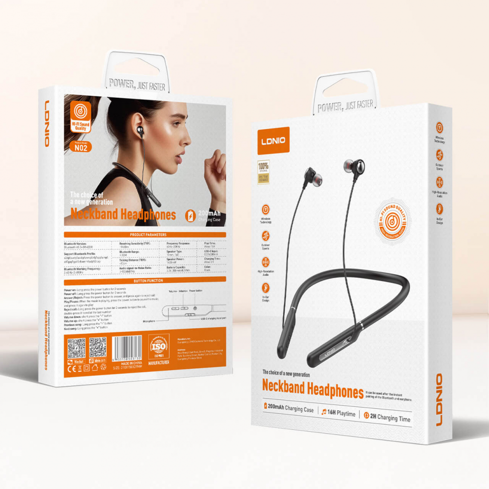 Slusalice bluetooth LDNIO N02 crne