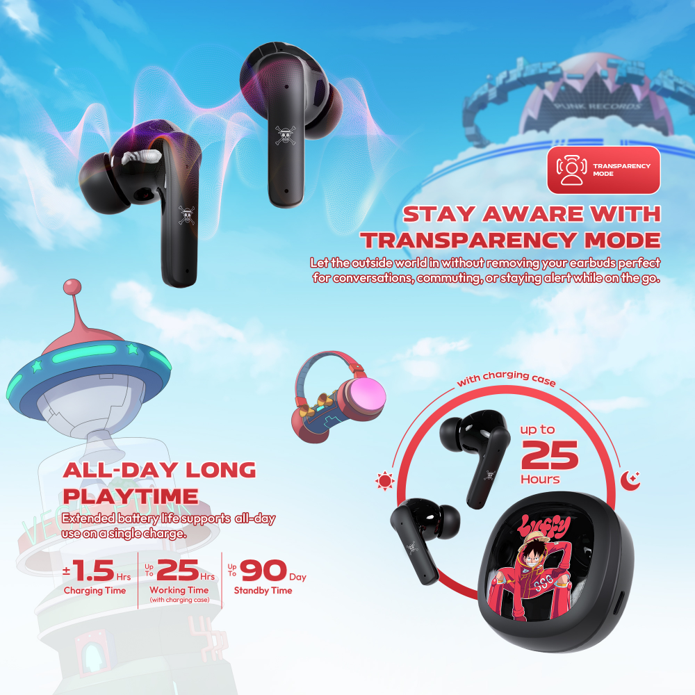 Slusalice Wireless Fantech  FT20 OP Groove ANC ONE PIECE - LUFFY
