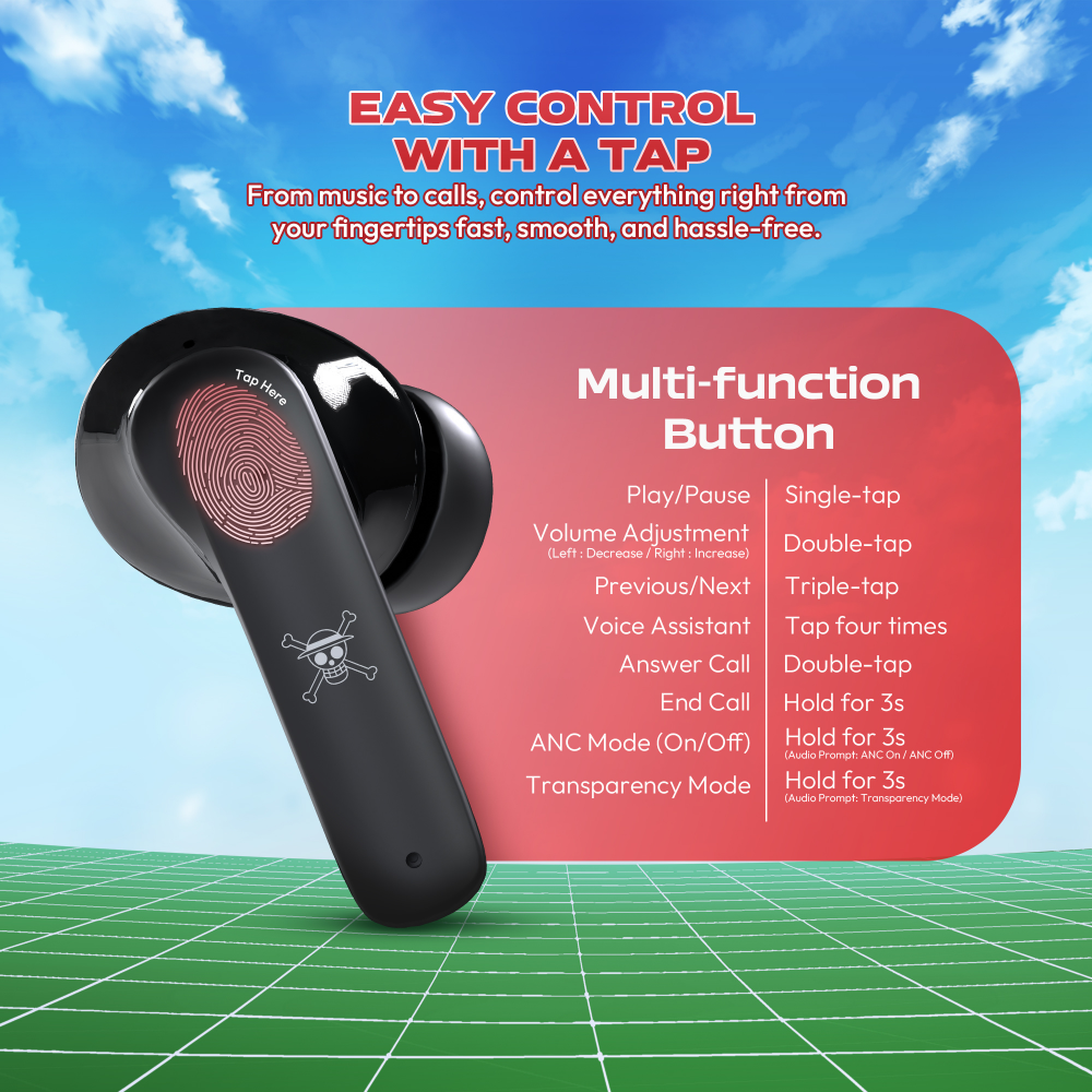 Slusalice Wireless Fantech  FT20 OP Groove ANC ONE PIECE - LUFFY