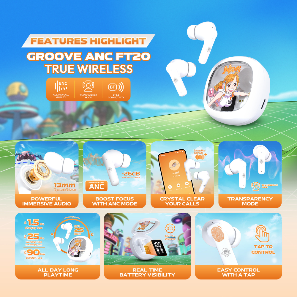 Slusalice Wireless Fantech  FT20 OP Groove ANC ONE PIECE - NAMI