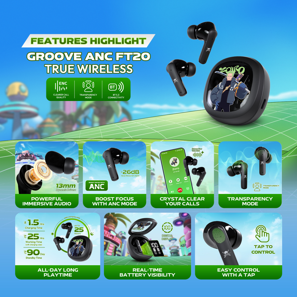Slusalice Wireless Fantech  FT20 OP Groove ANC ONE PIECE - ZORO