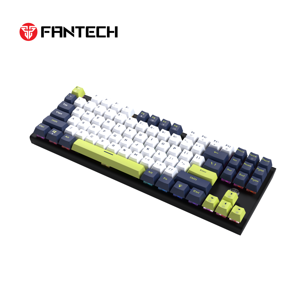 Tastatura Mehanicka Gaming Fantech MK877S RGB Atom 87S Mori bela (taro switch)