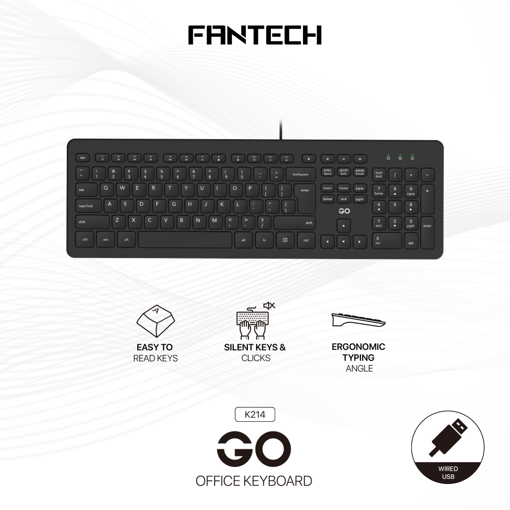 Tastatura Wired Fantech K214 GO balck