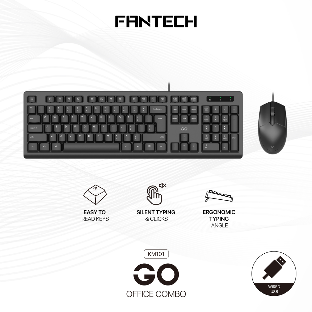 Combo mis i tastatura Fantech GO KM-101 crni