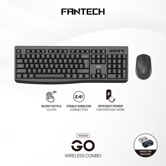 Combo mis tastatura wireless Fantech WK-900 GO crni