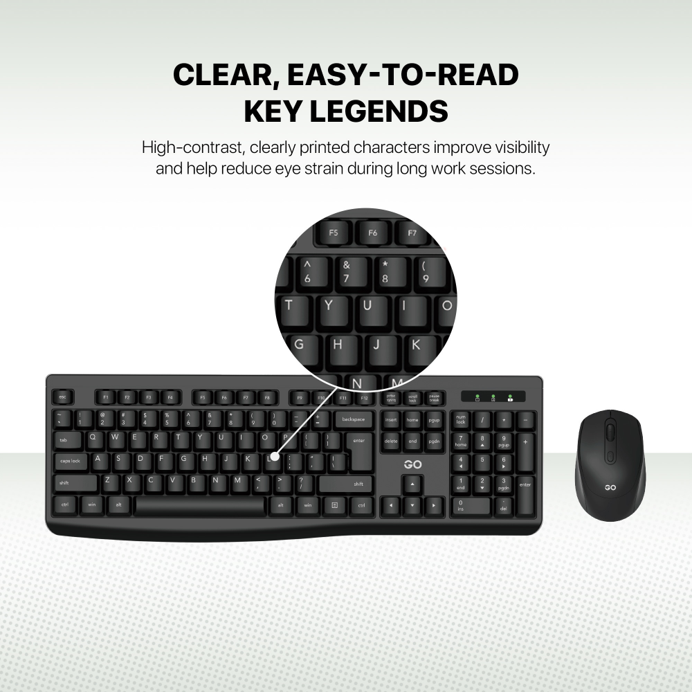 Combo mis tastatura wireless Fantech WK-900 GO crni