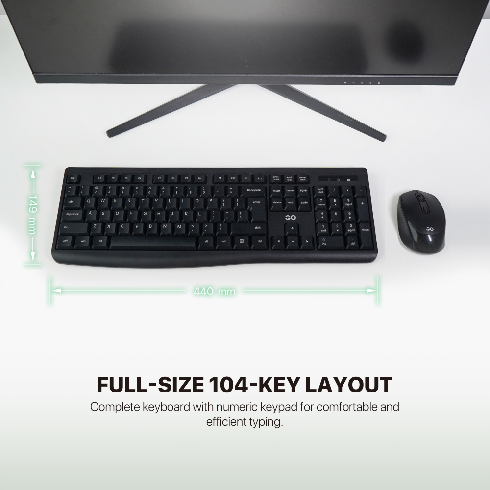 Combo mis tastatura wireless Fantech WK-900 GO crni