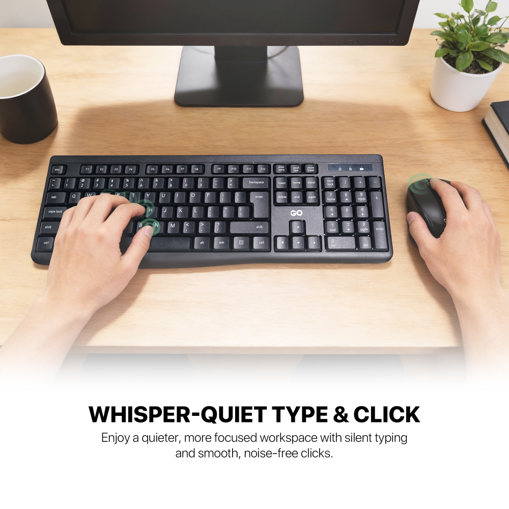 Combo mis tastatura wireless Fantech WK-900 GO crni