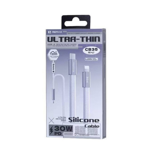 Data kabl REMAX Ultimate Series CB35 30W Ultra-Thin Fast Charging Type C na Lightning 1.2m beli
