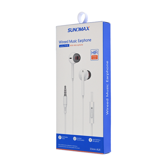 Slusalice Sunomax H-45 3.5mm bele