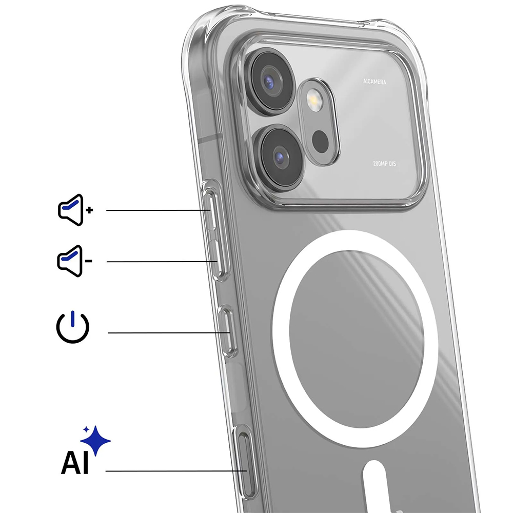 Torbica Magsafe za Honor 600 transparent