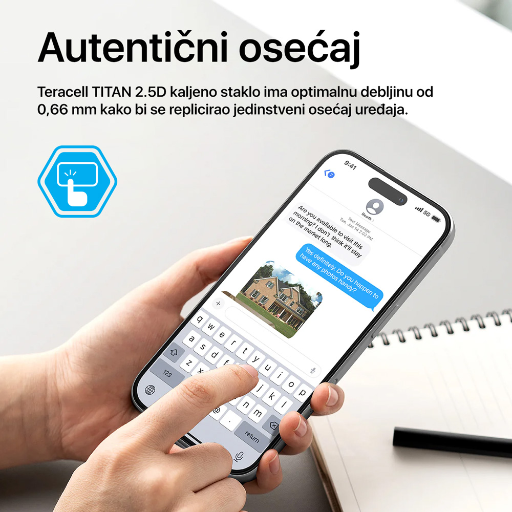 Zastitno staklo Tempered glass Teracell Titan 2.5D za Honor 600 Lite crni