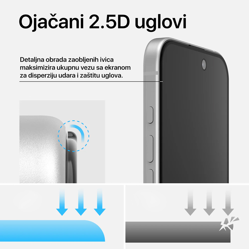 Zastitno staklo Tempered glass Teracell Titan 2.5D za Honor 600 Lite crni