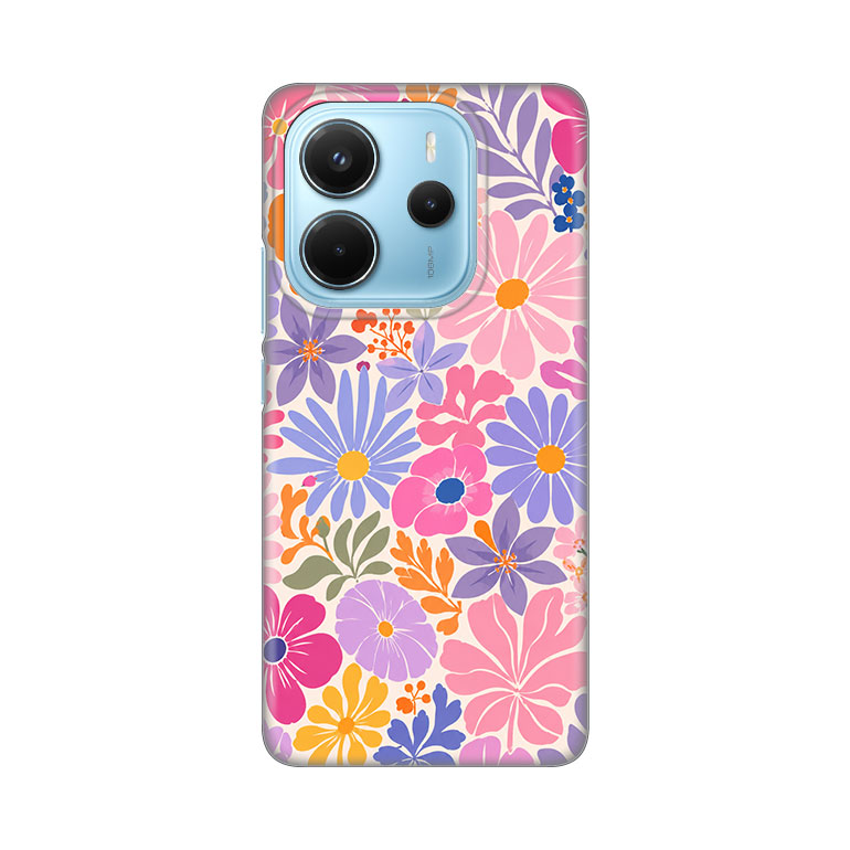 Torbica Silikonska Print za Xiaomi Redmi Note 14 4G (SRB) Sunny Petals
