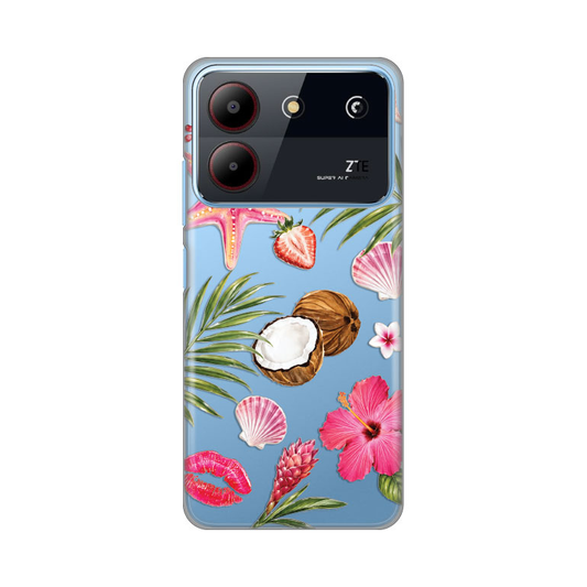 Torbica Silikonska Print za ZTE Blade A54 Coconut Paradise