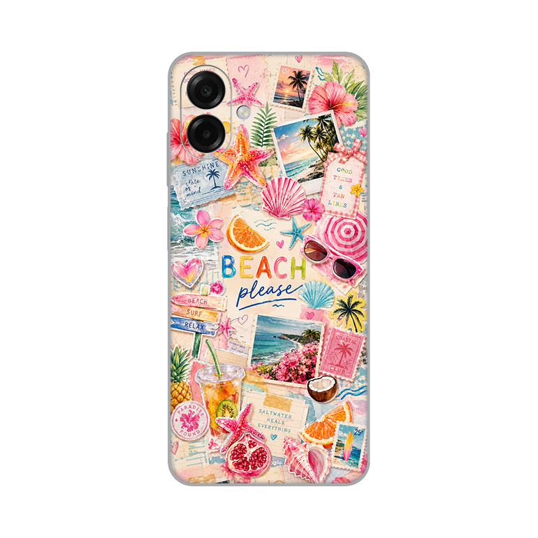 Torbica Silikonska Print Skin za Samsung A075F Galaxy A07 Beach Please