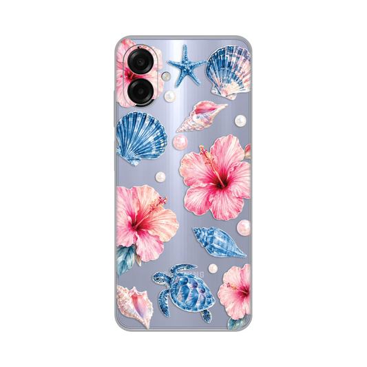 Torbica Silikonska Print Skin za Samsung A075F Galaxy A07 Hibiscus Sea