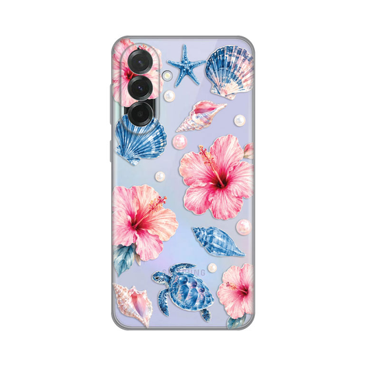 Torbica Silikonska Print Skin za Samsung A376B Galaxy A37 5G Hibiscus Sea