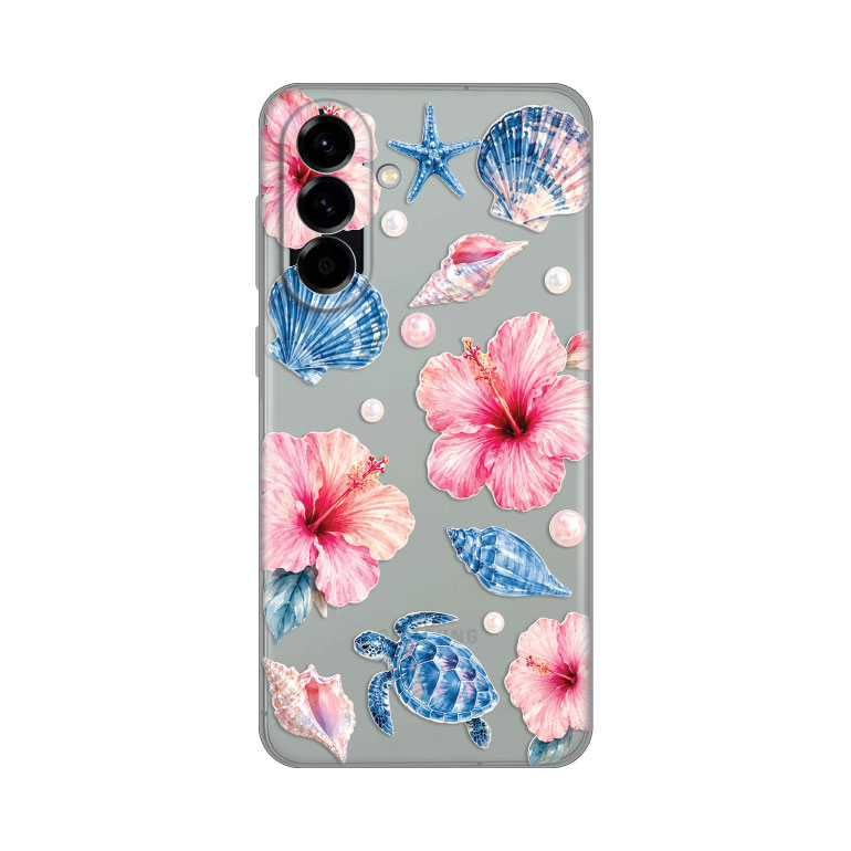 Torbica Silikonska Print Skin za Samsung A576B Galaxy A57 5G Hibiscus Sea