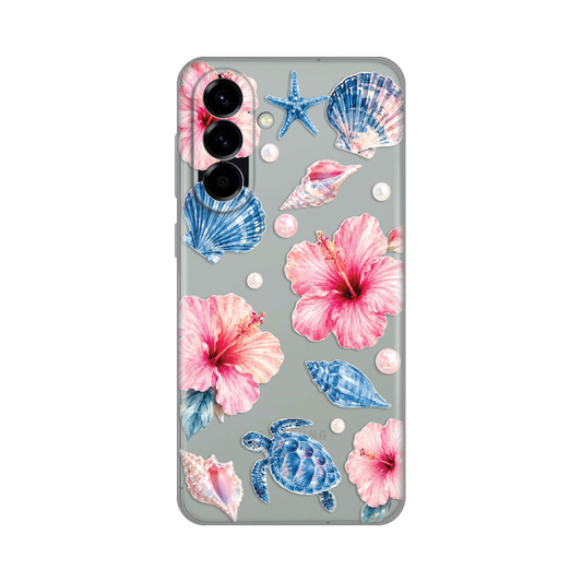 Torbica Silikonska Print Skin za Samsung A576B Galaxy A57 5G Hibiscus Sea