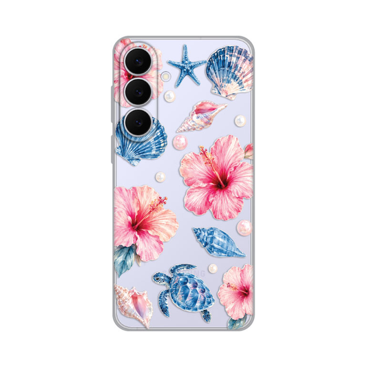 Torbica Silikonska Print Skin za Samsung S731B Galaxy S25 Fe Hibiscus Sea