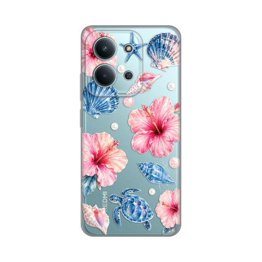 Torbica Silikonska Print Skin za Xiaomi Redmi 15C 4G Hibiscus Sea