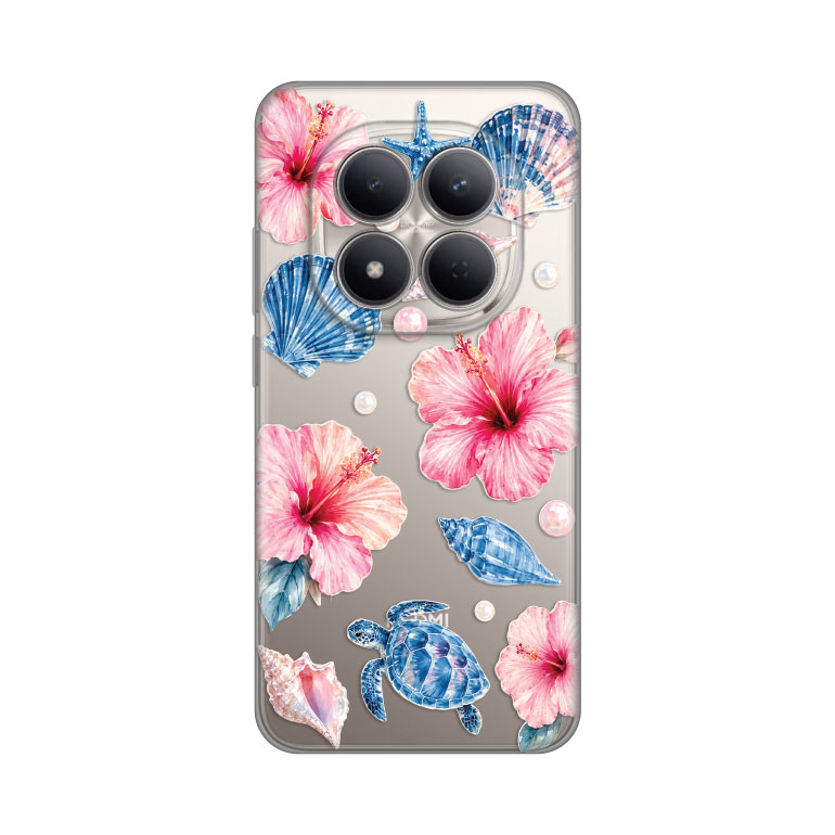 Torbica Silikonska Print Skin za Xiaomi Redmi Note 15 Pro 5G Hibiscus Sea