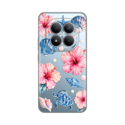 Torbica Silikonska Print Skin za Xiaomi Redmi Note 15 Pro Plus 5G Hibiscus Sea