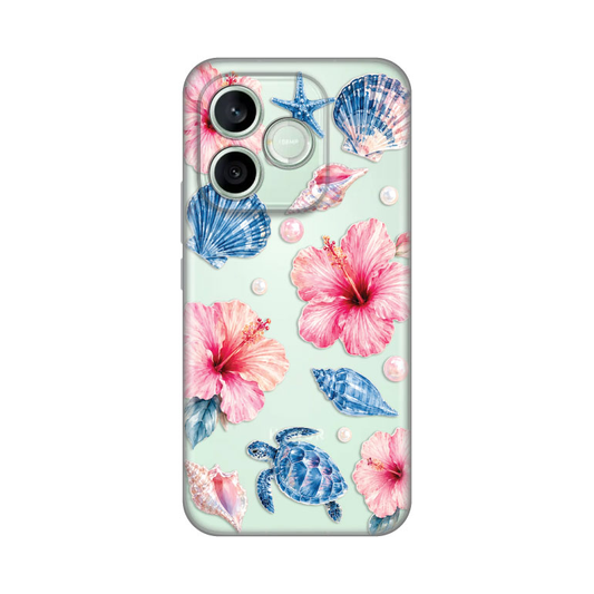 Torbica Silikonska Print Skin za Honor 600 Lite Hibiscus Sea