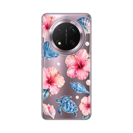 Torbica Silikonska Print Skin za Honor Magic 7 Lite Hibiscus Sea