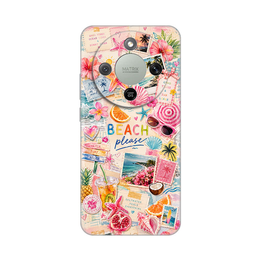 Torbica Silikonska Print Skin za Honor Magic 8 Lite Beach Please