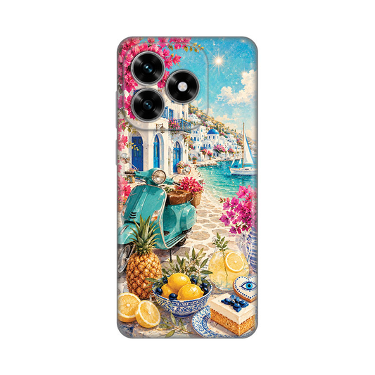 Torbica Silikonska Print Skin za Honor X5c Plus Summer in Greece
