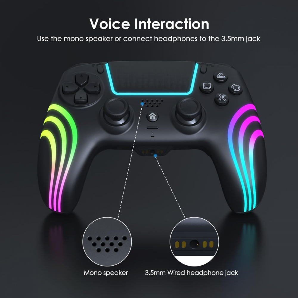 Joypad Elite Wireless za PS5 crni RGB