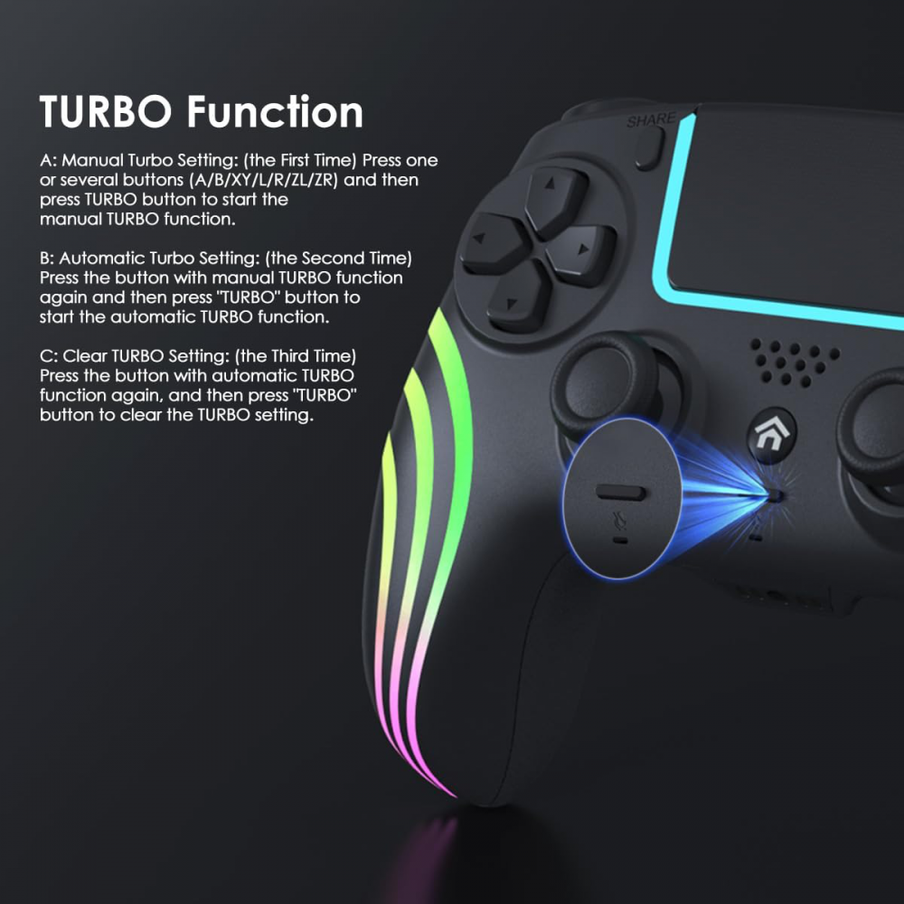 Joypad Elite Wireless za PS5 crni RGB