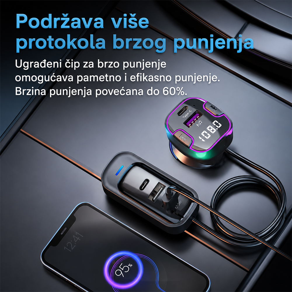FM transmiter CS6 crni
