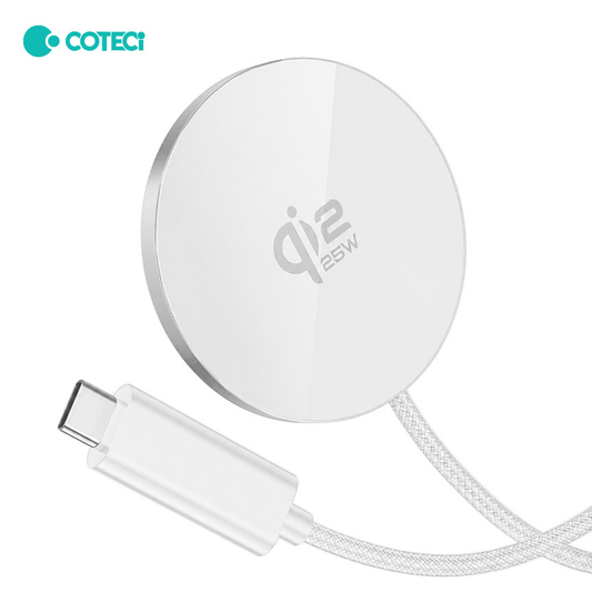 Wireless punjac magnetic Coteci iH-150 Qi2.2 25W beli