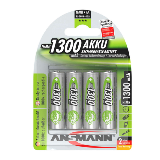 ANSMANN Baterija 1.2V 1300mAh AA NiMH blister 4kom