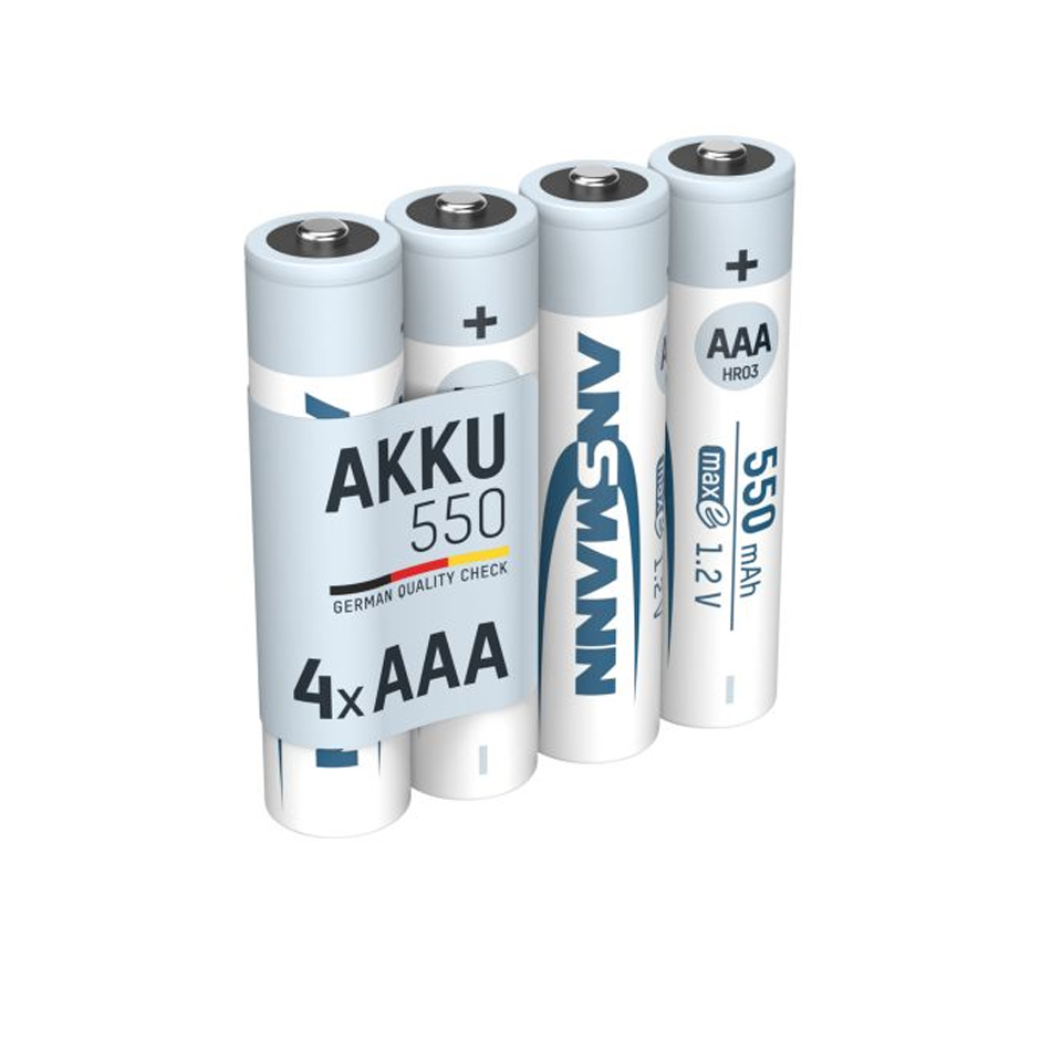 ANSMANN Baterija 1.2V 550mAh AAA NIMH blister 4kom