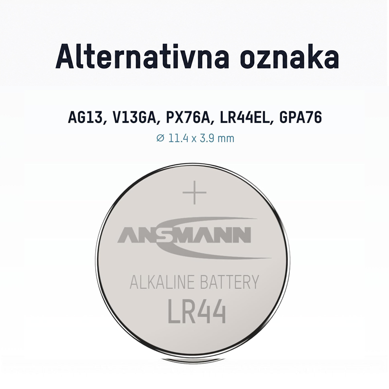 ANSMANN Baterija alkalna LR44 5015303