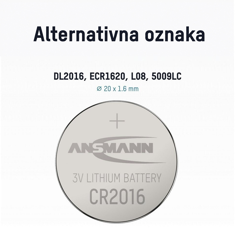 ANSMANN Baterija Lithium CR2016 5020082