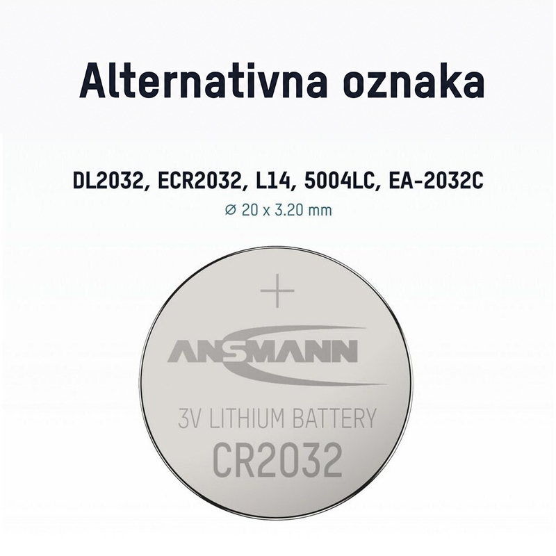 ANSMANN Baterija Lithium CR2032 5020122
